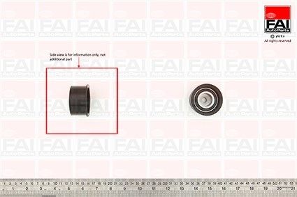 FAI AUTOPARTS Паразитный / Ведущий ролик, зубчатый ремень T9503